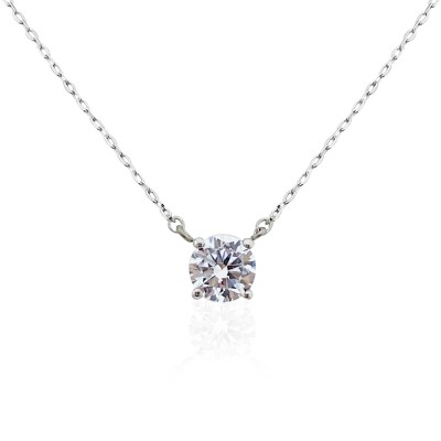 by Eda Çetin - 0.84 Carat Solitaire Necklace