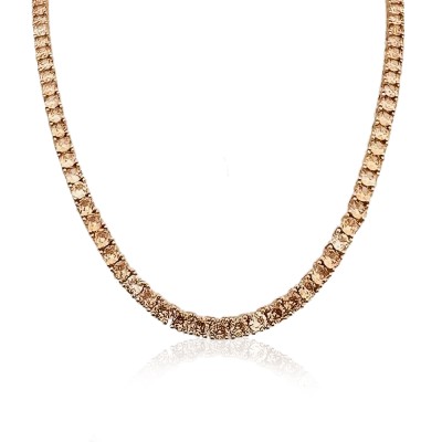 by Eda Çetin - 3 mm Champagne Waterway Necklace