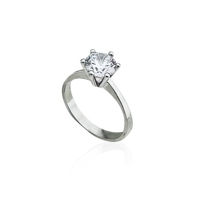 6 Prong Solitaire Ring - Thumbnail