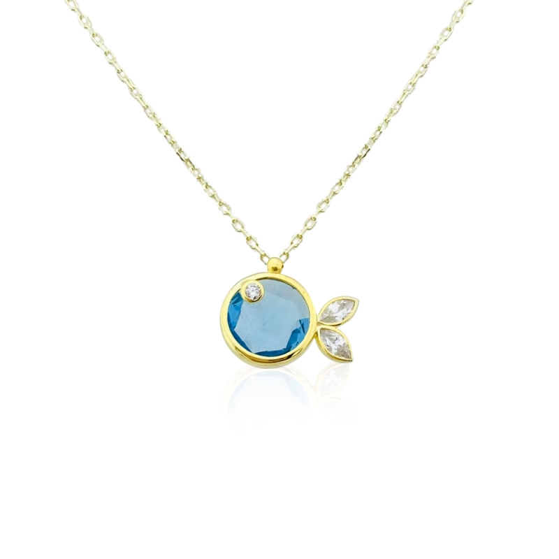  Aqua Marine Fish Necklace