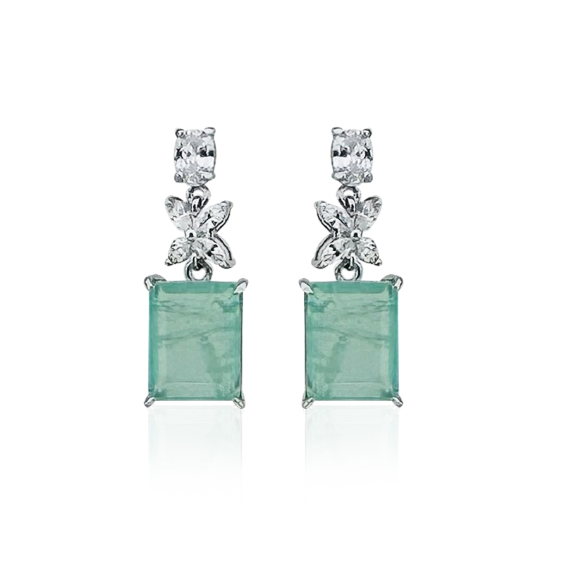 Aventurine Marquise Earrings