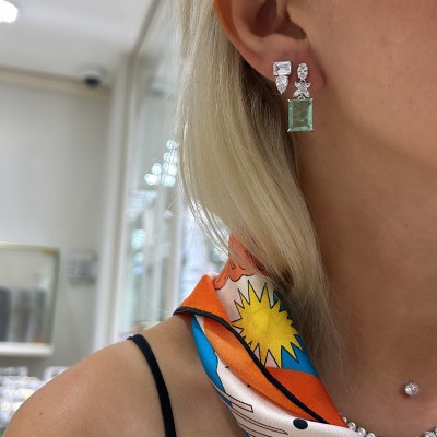 by Eda Çetin - Aventurine Marquise Earrings (1)