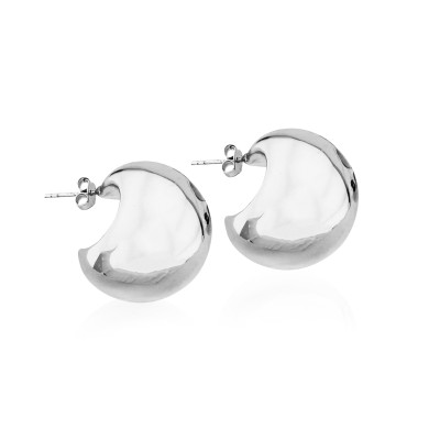 Ball Italian Hoop Earrings - Thumbnail