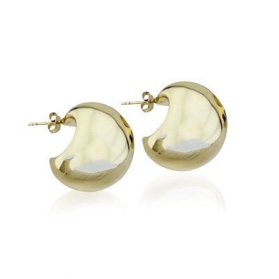 Ball Italian Hoop Earrings - Thumbnail