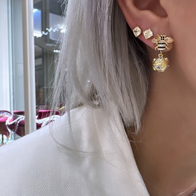 Bee Ball Earrings - Thumbnail