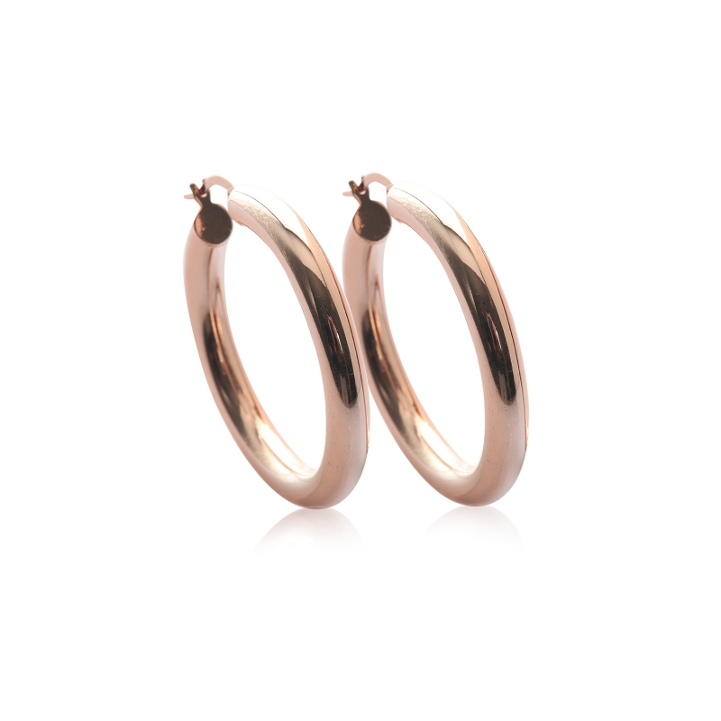 Classic Hoop Earring-Rose