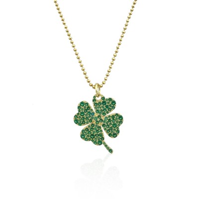 by Eda Çetin - Clover Necklace - With 80 cm Elevated Chain