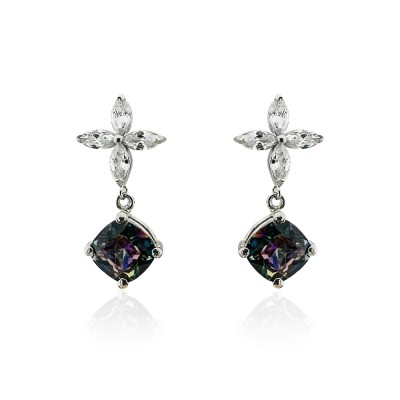 Colorful Marquise Earrings - Thumbnail