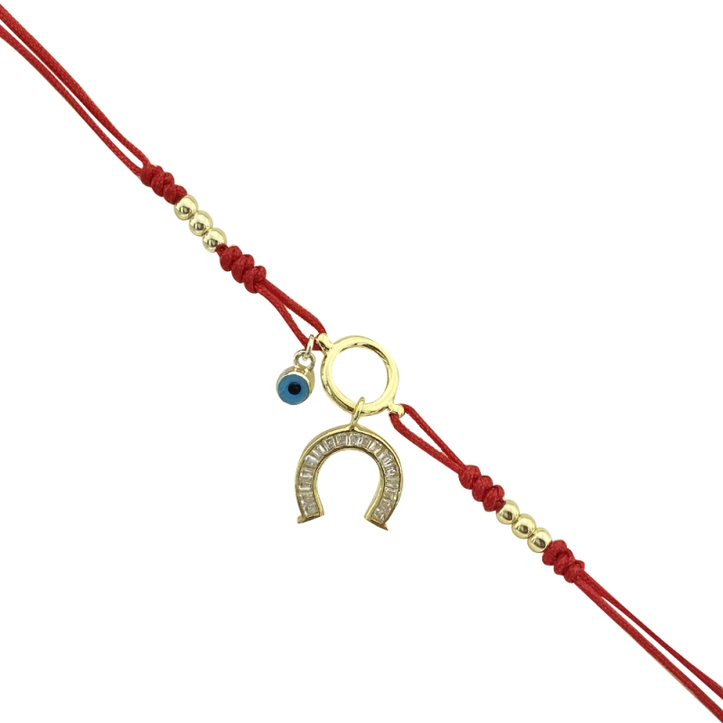 Corded Horseshoe Bracelet