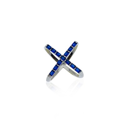 by Eda Çetin - Cross Baguette Design Ring (1)