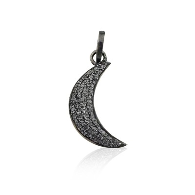 by Eda Çetin - Diamond Moon Pendant