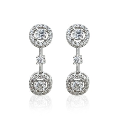 by Eda Çetin - Diamond Mount Mini Form Earrings