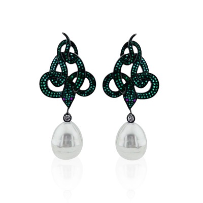 by Eda Çetin - Dora Snake Collection Earrings