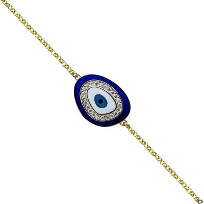 by Eda Çetin - Enamel Evil Eye Bead Bracelet (1)