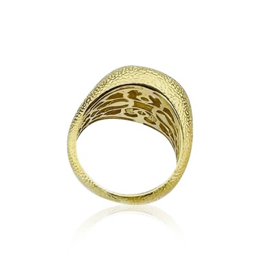 Grana Tattoo Plate Ring - Thumbnail