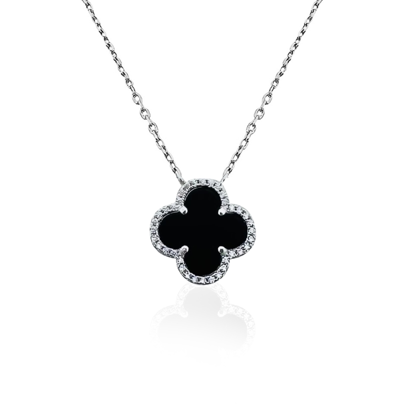 Italian Pearl Clover Necklace