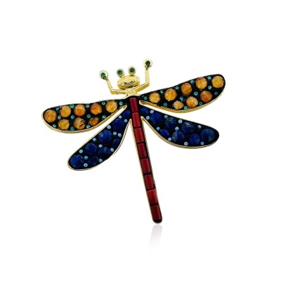 by Eda Çetin - Lapis Dragonfly Collection Brooch