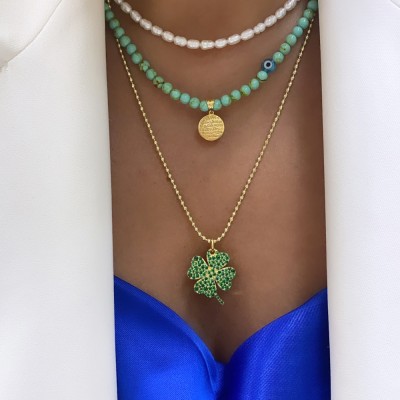 Lucky Clover Necklace - Thumbnail