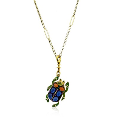 by Eda Çetin - Lucky Ladybug Collection Necklace - Thick Chain