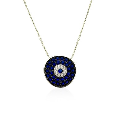 Minos Evil Eye Bead Necklace - Thumbnail