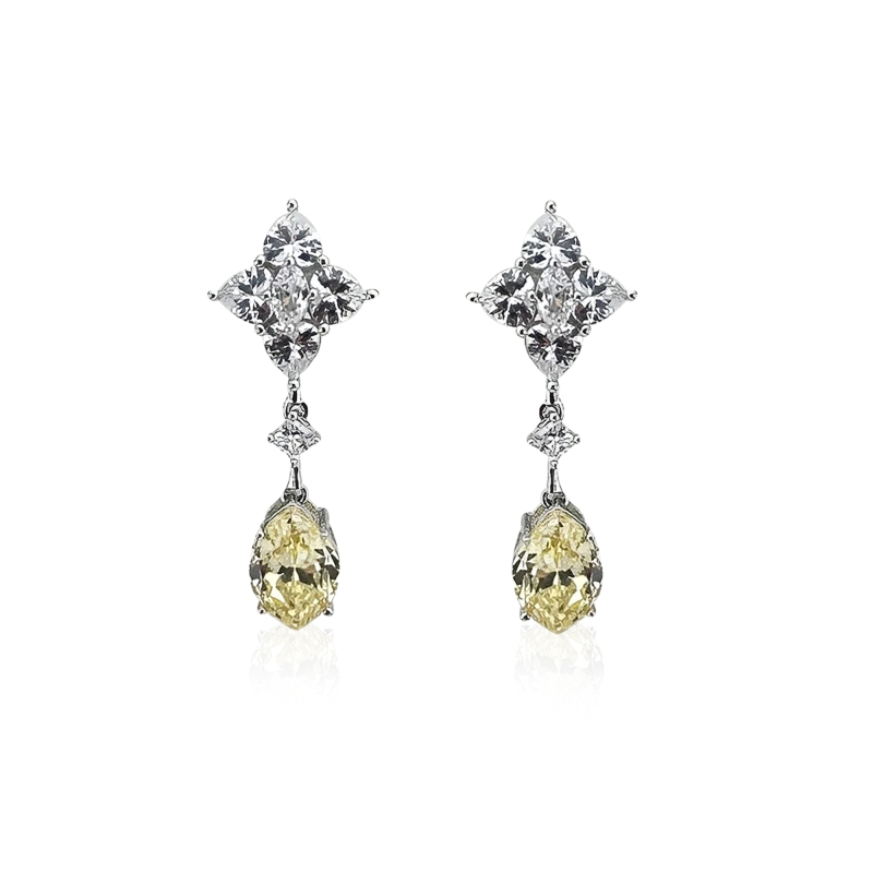 Misela Yellow Drop Earrings