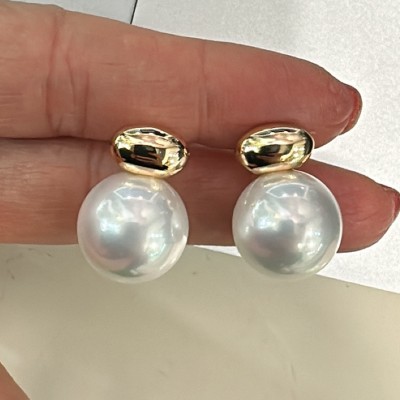 Monaco Italian Pearl Earrings - Thumbnail