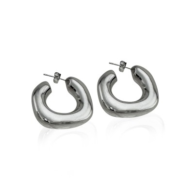 Monte Italian Hoop Earrings - Thumbnail