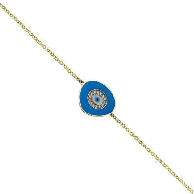 by Eda Çetin - New Enamel Evil Eye Bracelet