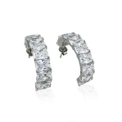 by Eda Çetin - Paula Ice Cut Hoop Earrings