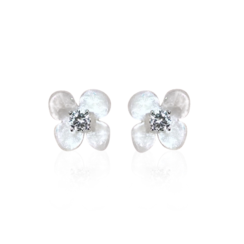 Pearl Flower Earrings