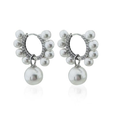 by Eda Çetin - Pearl Row Hoop Earrings (1)