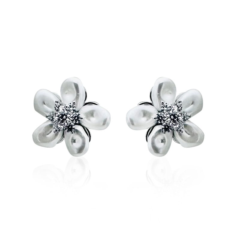 Pearl Flower Earrings