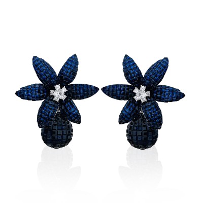 by Eda Çetin - Perfect Blue Collection Earrings