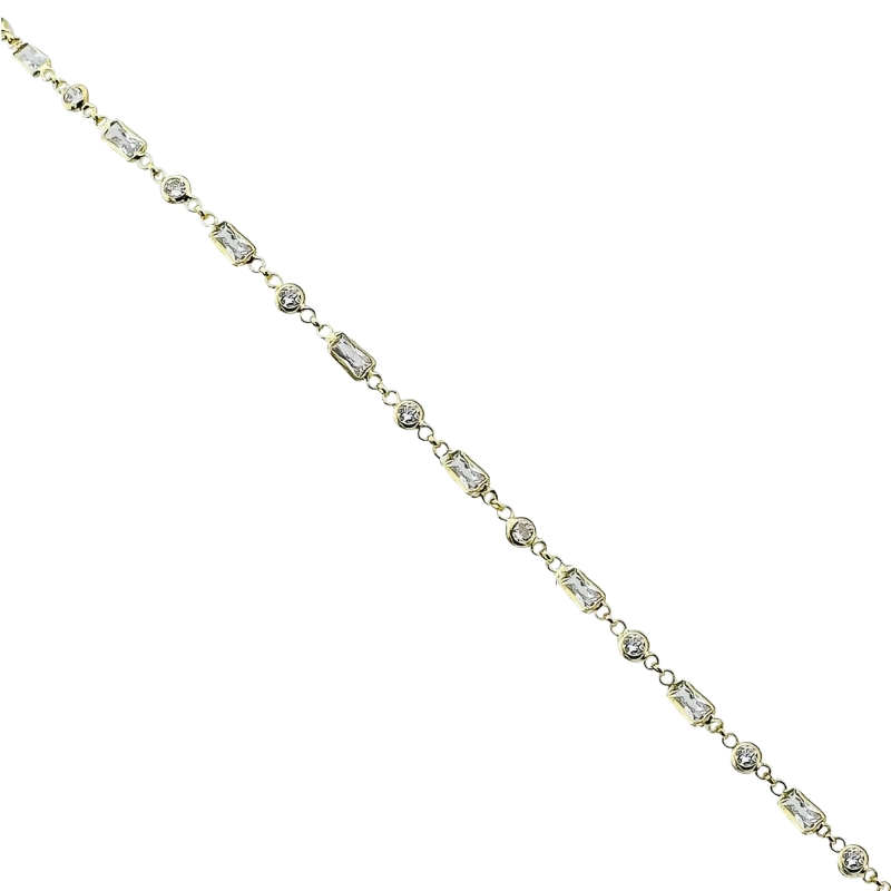 Rectangular Stone Anklet