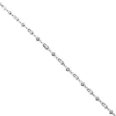 Rectangular Stone Anklet - Thumbnail