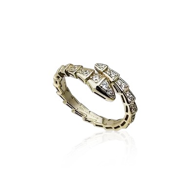 Regina Stone Snake Ring