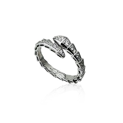 Regina Stone Snake Ring - Thumbnail