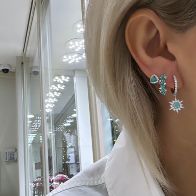 Rena Turquoise Earrings - Thumbnail