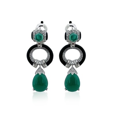 Run Royal Italian Earrings - Thumbnail