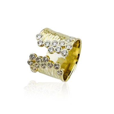 by Eda Çetin - Rute Stone Ring - Thick Form