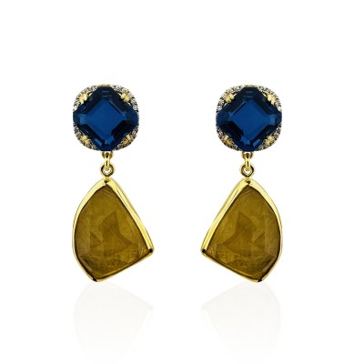 by Eda Çetin - Rutile Quartz Collection Earrings 