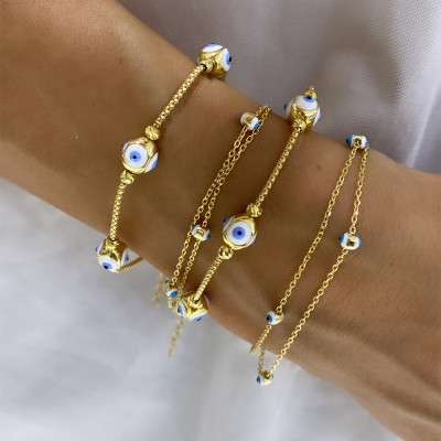 by Eda Çetin - Self Double Evil Eye Bead Bracelet (1)