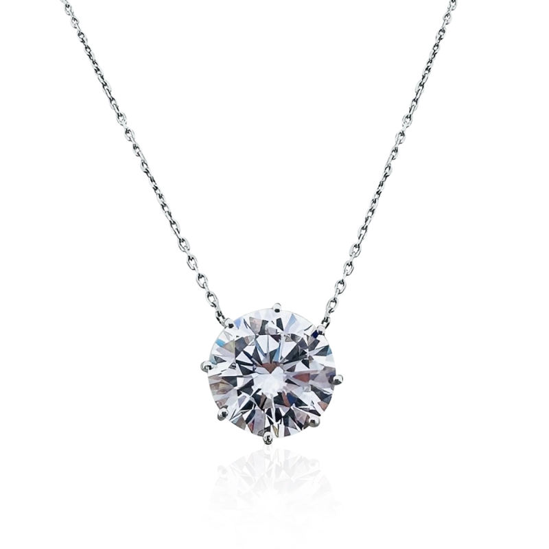 Solitaire Necklace - 7 Carat