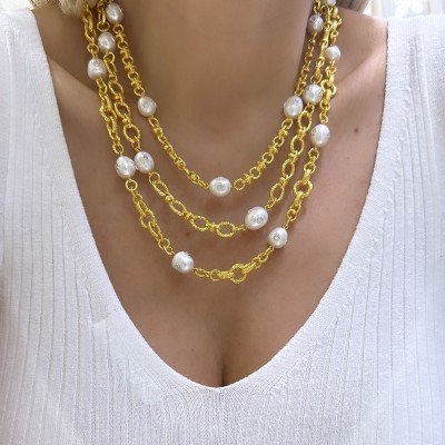 Venice Collection Pearl Necklace - Thumbnail