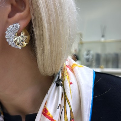 by Eda Çetin - Wings Stone Plate Earrings (1)