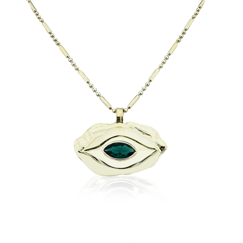 Zoe Plate Eye Necklace